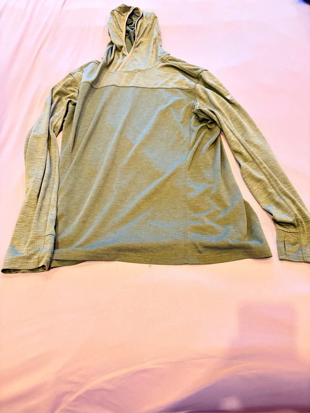 KÜHL Lightweight Performance Hoodie – Men’s Large – Olive Green - Picture 1 of 3